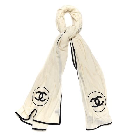 vintage chanel scarves|chanel scarf black and white.